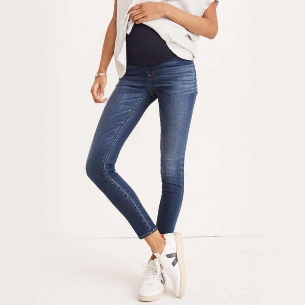 NWT Madewell Over the Belly Maternity Skinny Jeans Size 28